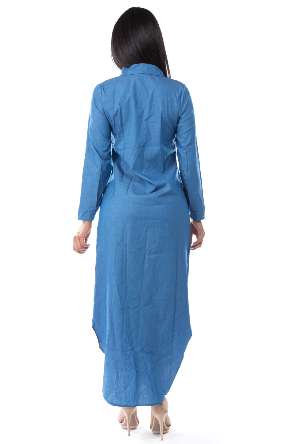 Audrey Denim Shirt Dress - Image 3