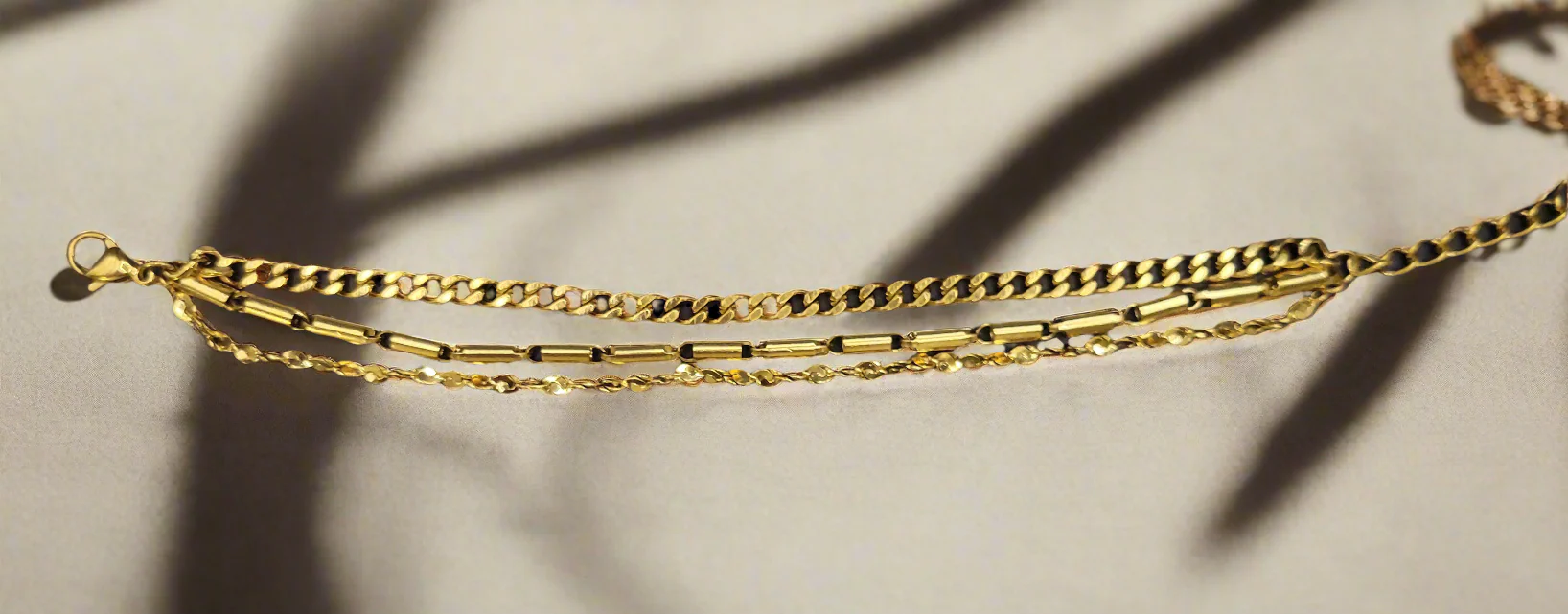 Ava 3 Chain Bracelet - Image 2