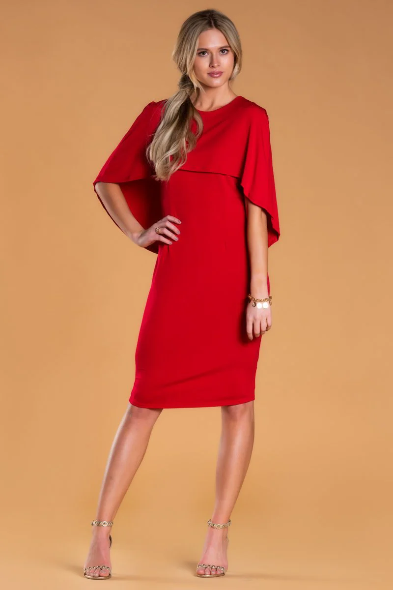 Brigitte Brianna Cape Dress - Image 3