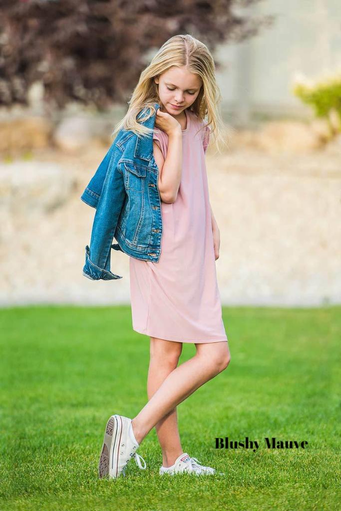 Brigitte Brianna Kids Pocket Tee Dress - Image 3