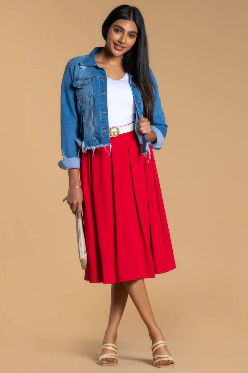 Brigitte Brianna Pleated Skirt - Image 2