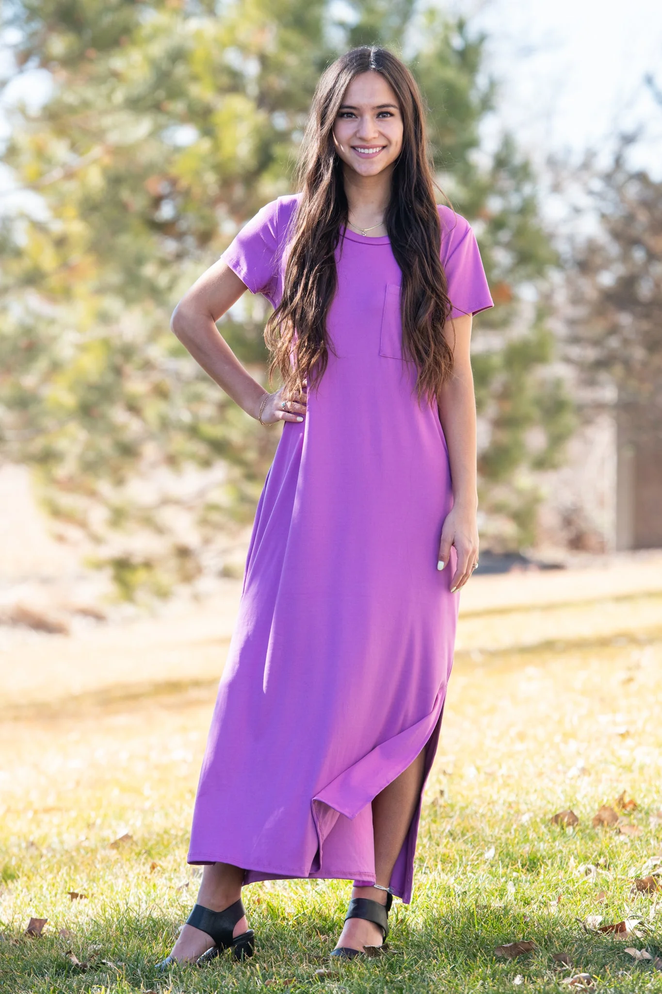Brigitte Brianna Pocket Maxi Dress - Image 4