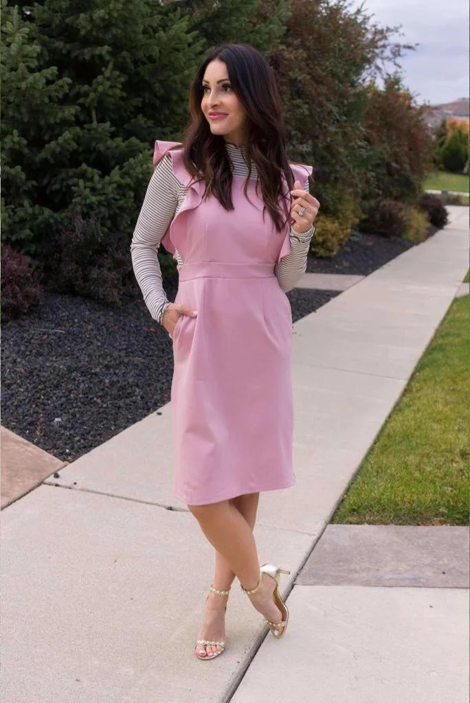 Brigitte Brianna Ruffle Overall Dress - Image 6
