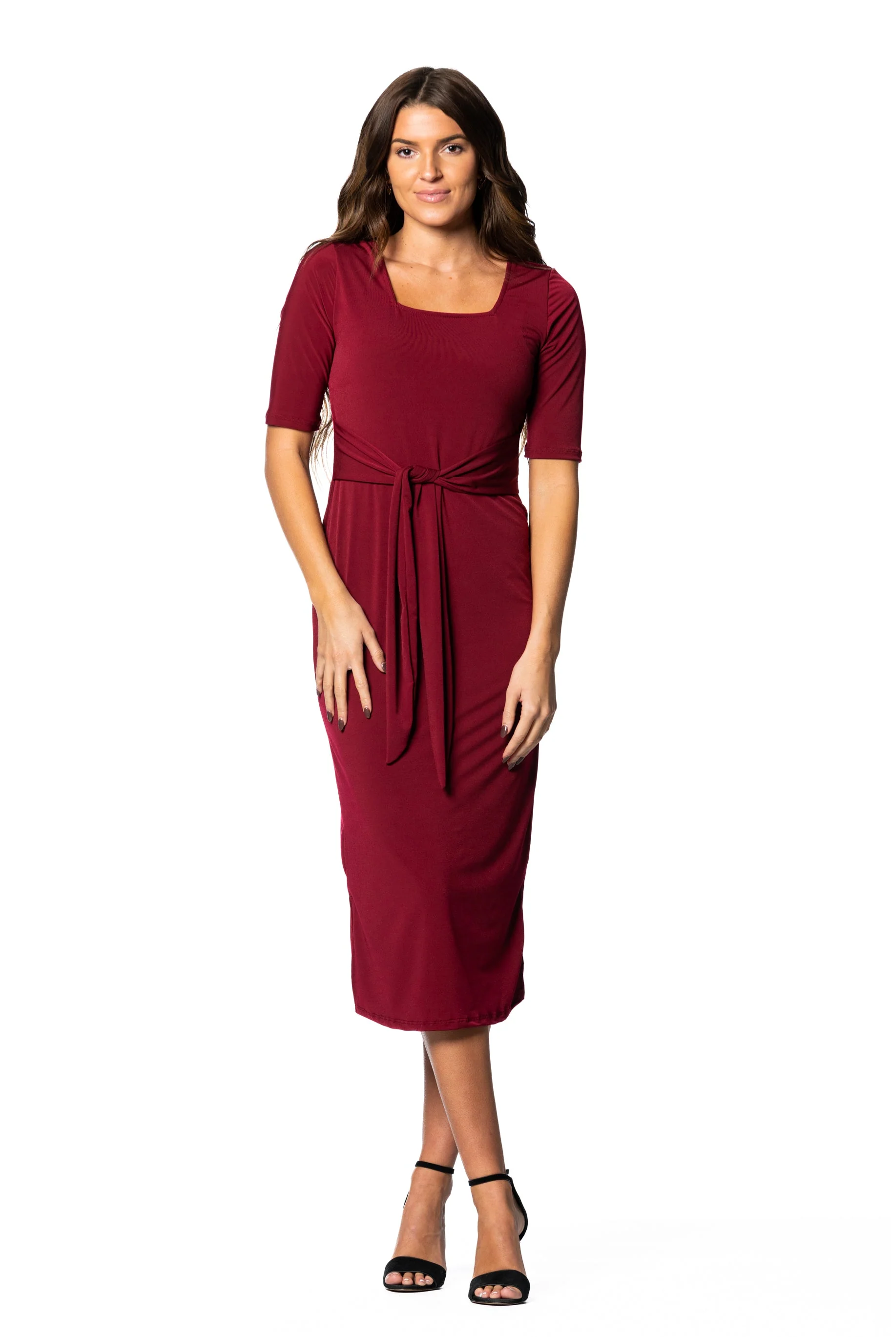 Brigitte Brianna Square Neck Dress - Image 6