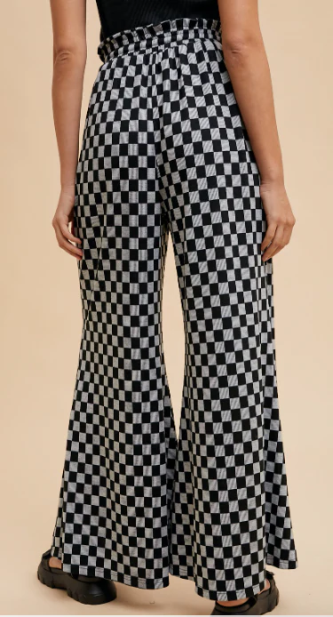 Checkered Palazzo Pants - Image 3
