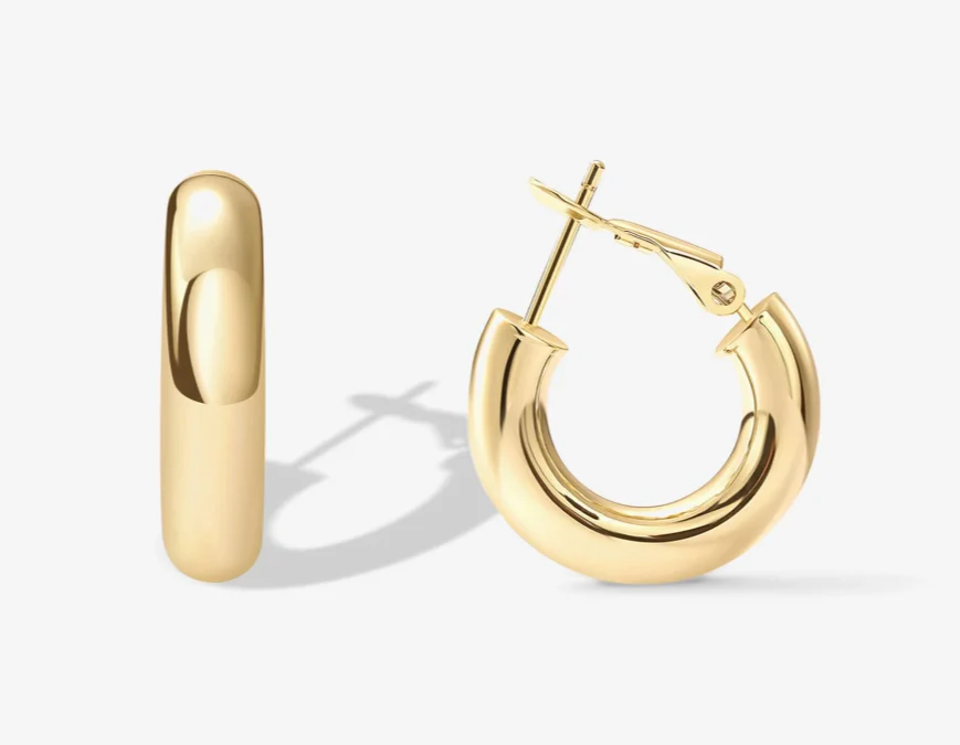 BB Clara Chunky Hoop Earrings - Image 2