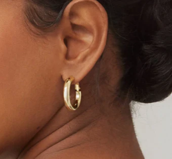 BB Clara Chunky Hoop Earrings - Image 3