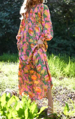 Dahlia Smocked Maxi Dress - Image 2