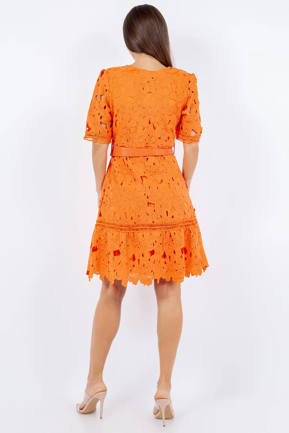 Eleanor Belted Lace Dress - Image 2