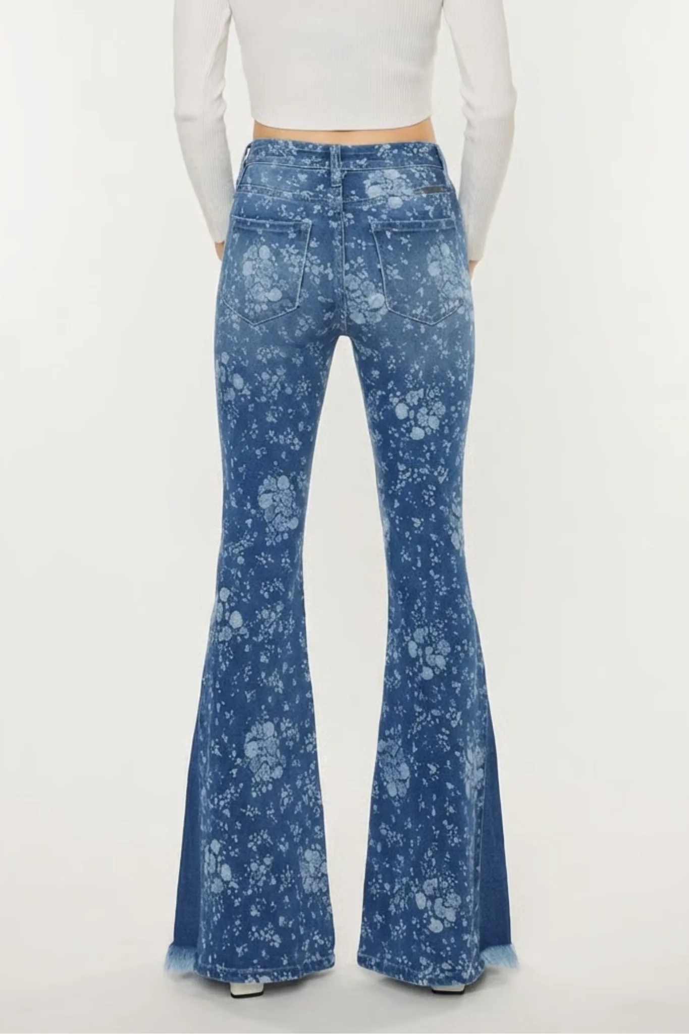 Floral Flare Jeans - Image 2
