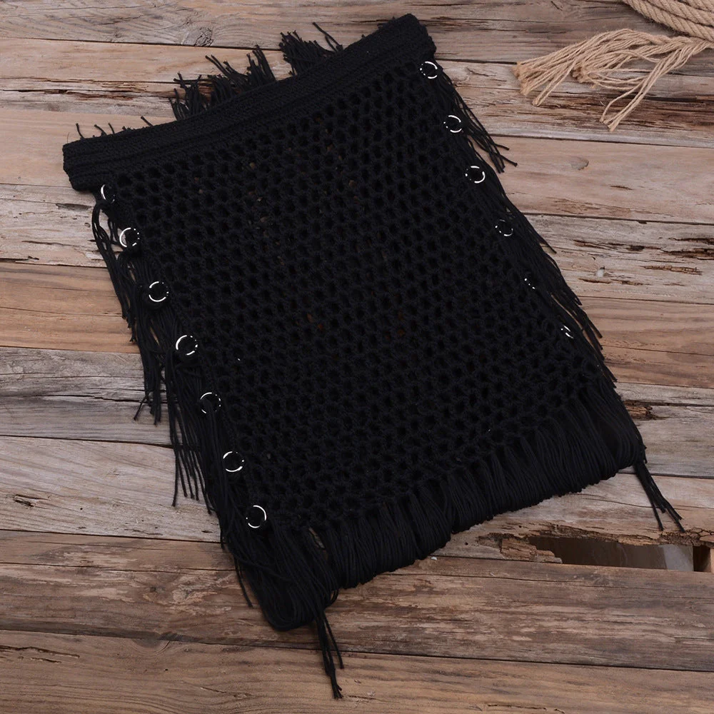 Fringed Hand Woven Swim Maxi - Image 3