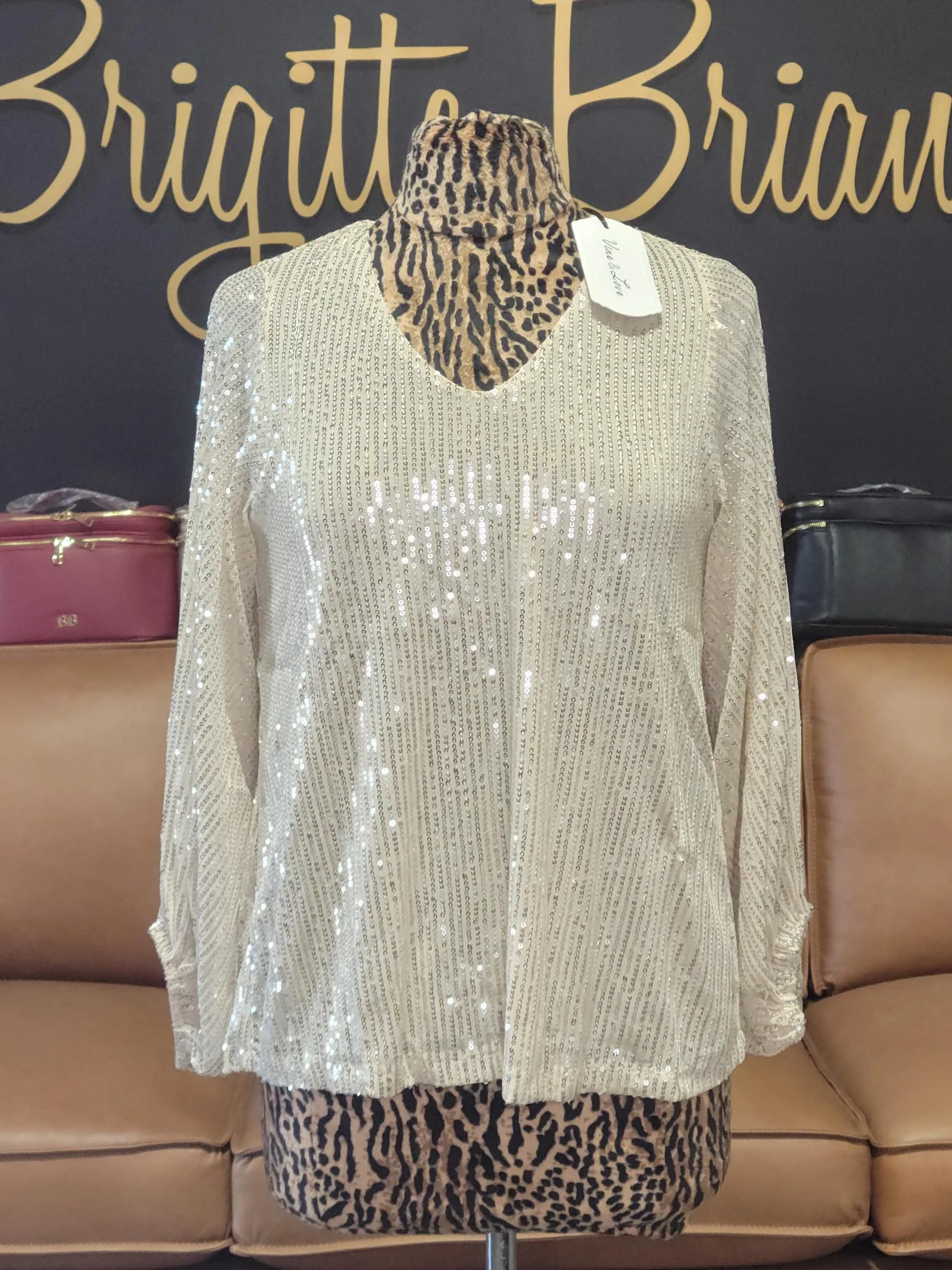 Gloria Sequin Blouse - Image 2