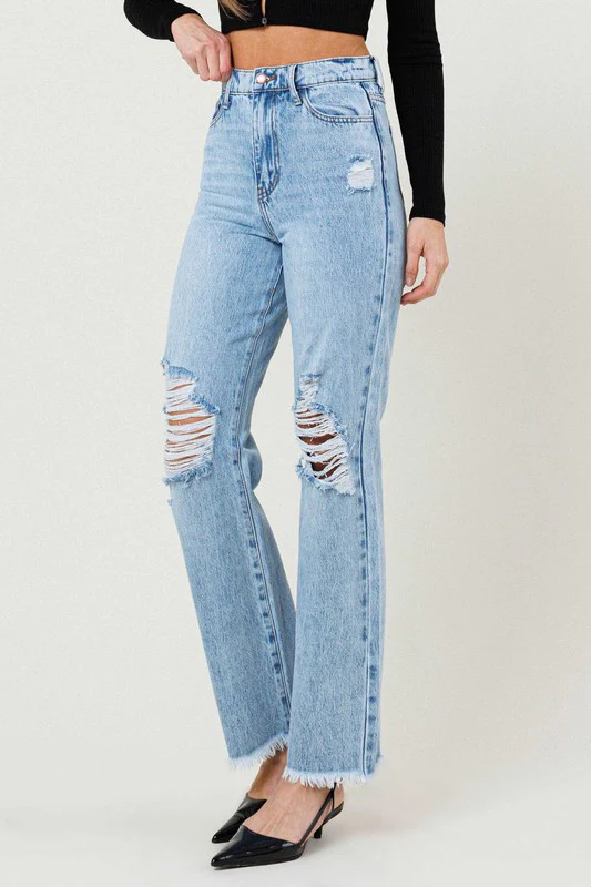 Kristi Distressed Wide Leg - Image 2