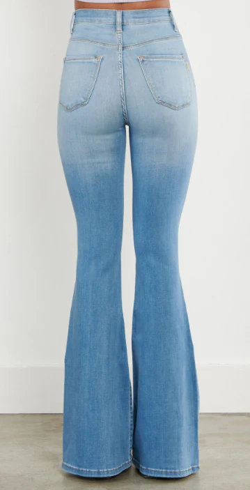 Lara Distressed Flare Jeans - Image 3