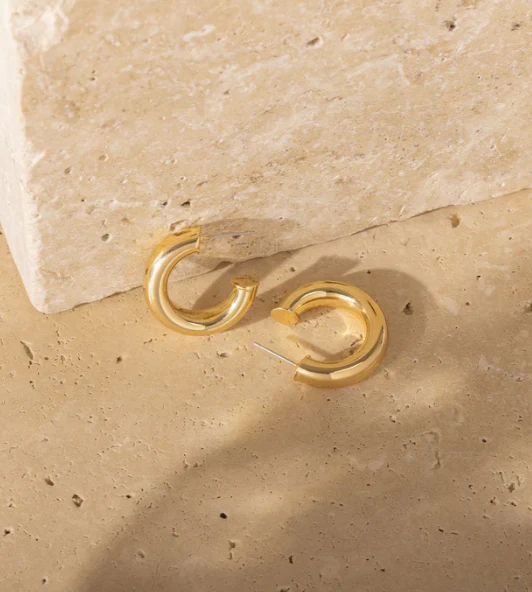 BB Open Hoop Earrings - Image 2