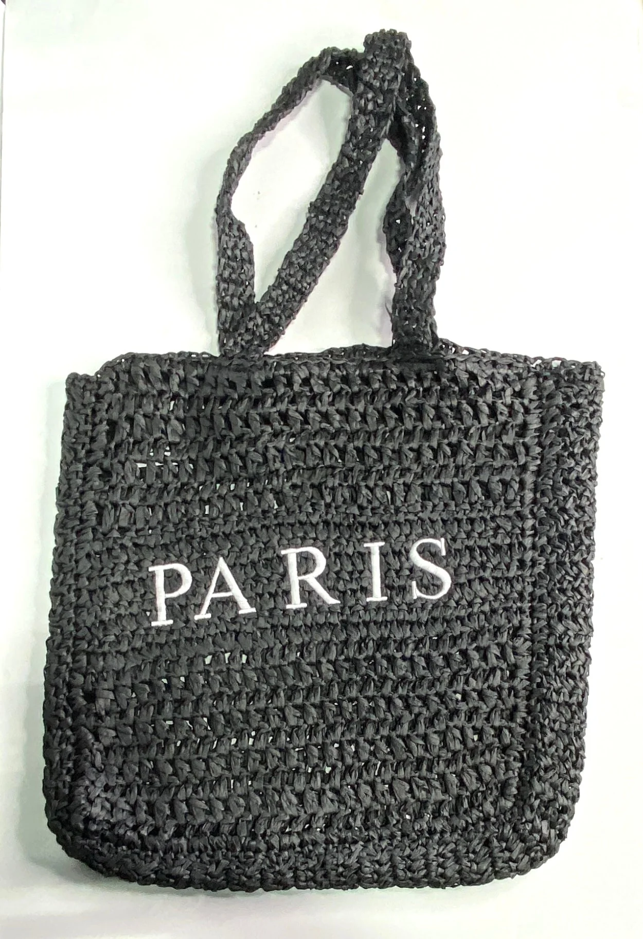 Paris Straw Tote Bag - Image 3