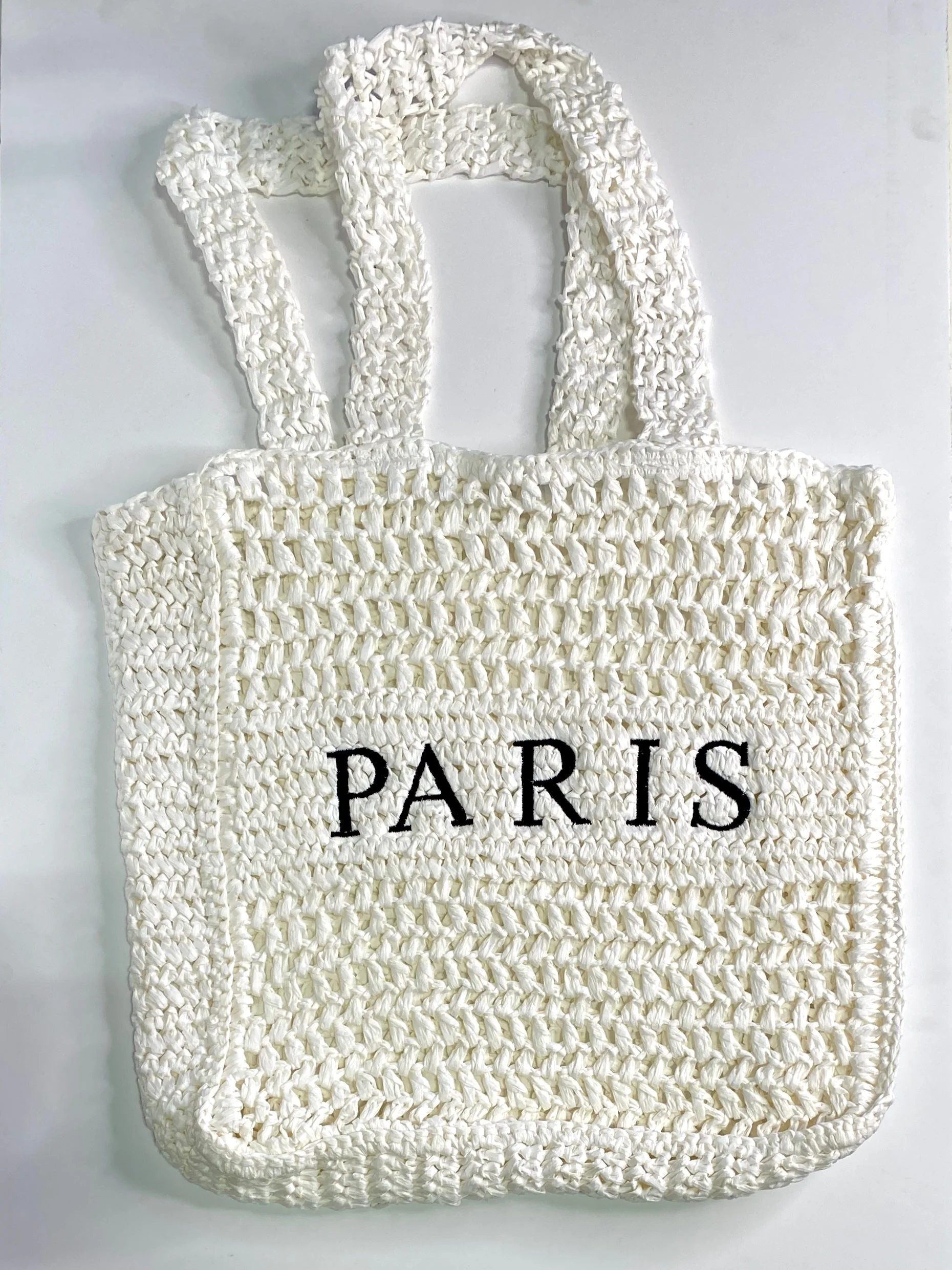 Paris Straw Tote Bag - Image 4