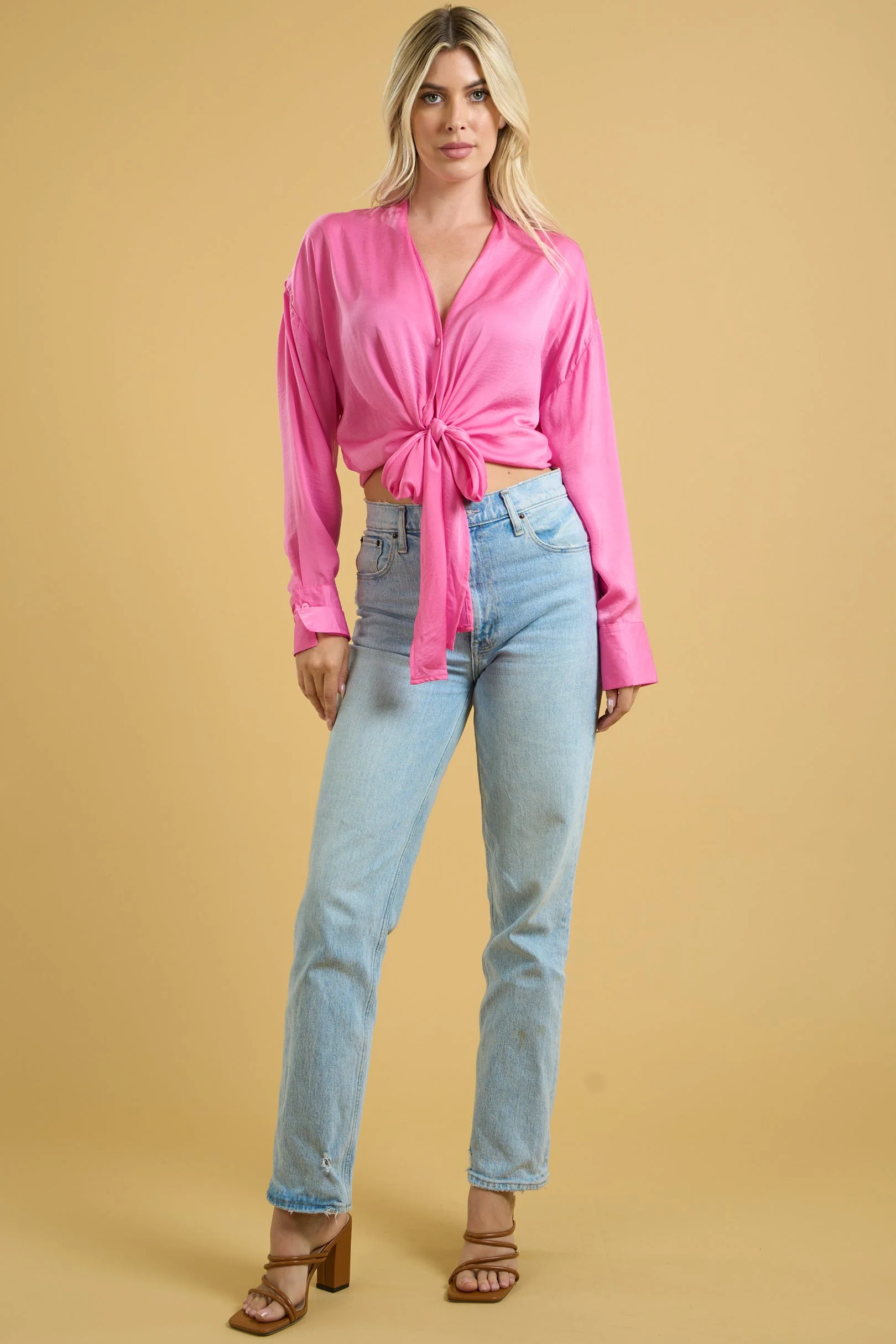 Tie Front Crop Top