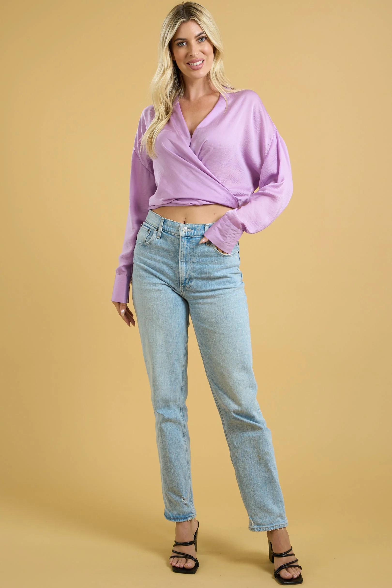 Tie Front Crop Top - Image 2